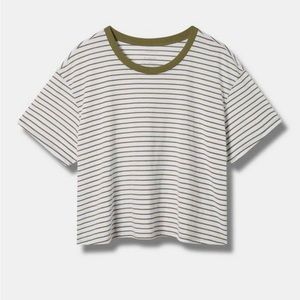 NWT Torrid Relaxed Signature Jersey Crew Neck Crop Tee